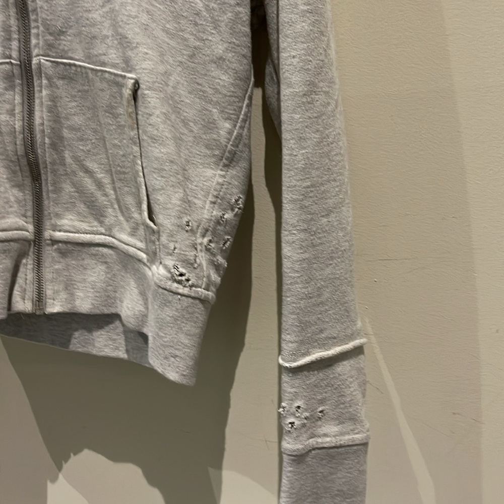 Free people distressed zipper Hoodie - Picture 4 of 5
